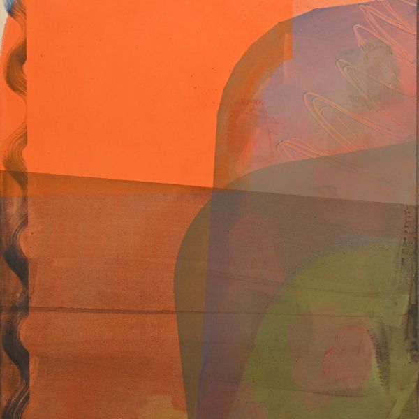 Josephine Adu, untitled, 2023, acrylic on nettle, 80 x 60 cm